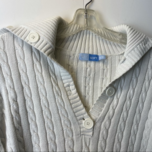 DENVER HAYES cream XL knit sweater - Picture 4 of 4